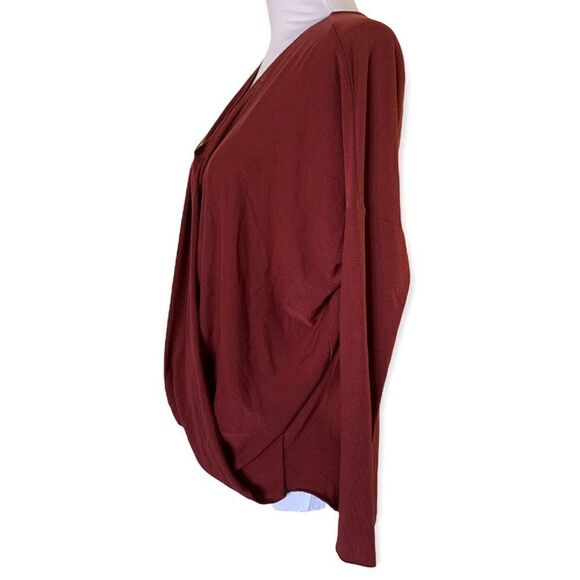 ALTAR’D STATE women’s brick red crisscross long sleeve top sz S - Picture 2 of 6